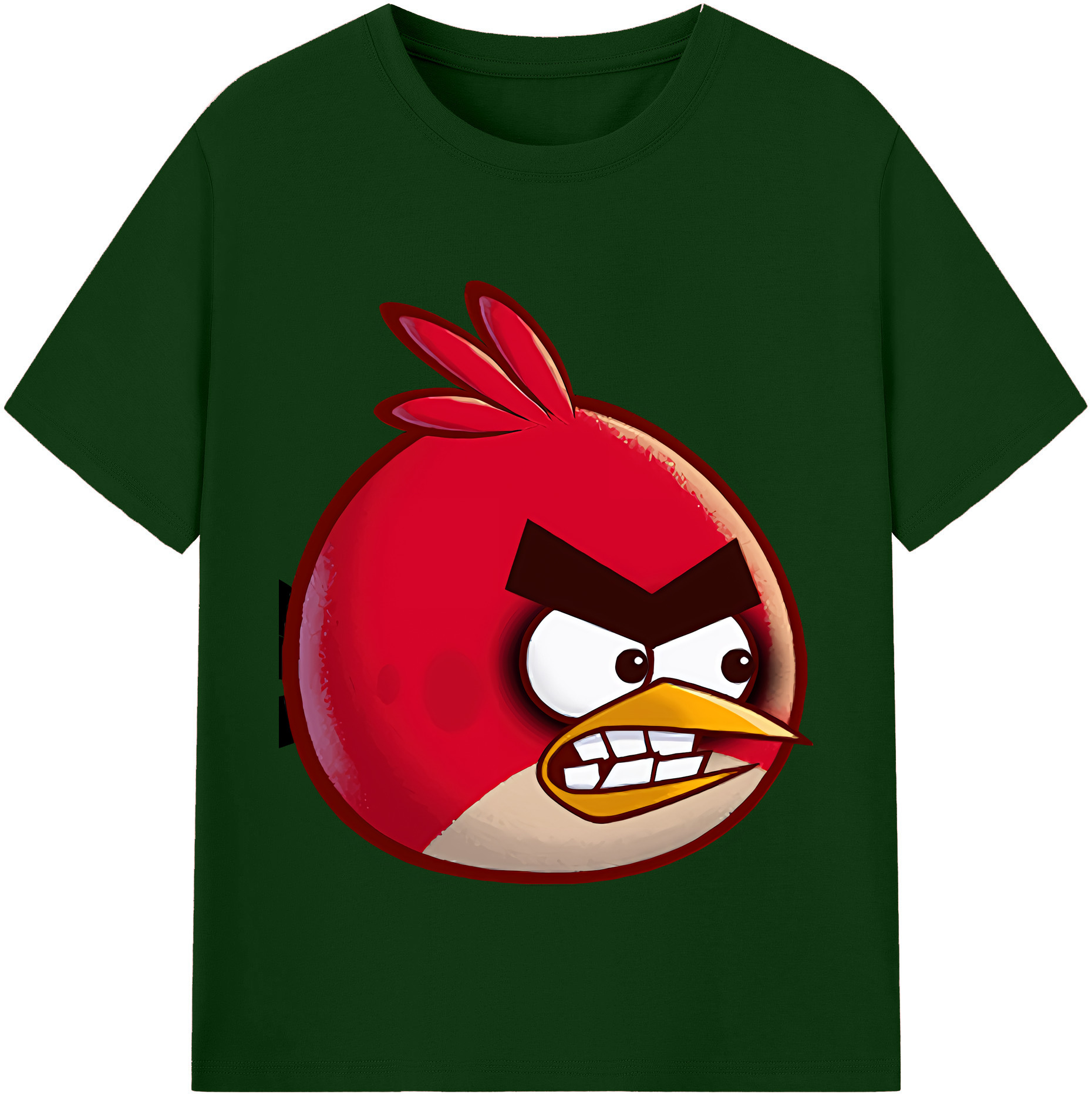 （画像用） Angry Birds アングリーバード 綿100％半袖Tシャツ（フロントプリント）